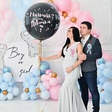 “准爸爸”“准妈妈”马口铁徽章别针 - 婴儿洗礼按钮 新爸爸礼物 性别揭晓派对 男婴蓝色玫瑰花结按钮 婴儿庆祝活动（蓝色、粉色）婴儿洗礼 家庭装饰礼物 - 彩色 - 查看 7