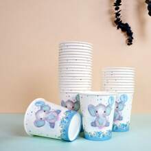 10/25/50 Pieces, 9-Ounce Cartoon Animal Themed Paper Cup Party Supplies, Disposable Party Paper Cups. Suitable For Multiple Use, Picnic Supplies, Birthday Parties, Camping, Decoration, And Celebration Events. Party Gifts, Bridal Showers, Restaurant Decorations, Kitchen Utensils, Parties, Dinosaurs, Whales, Bees, Elephants