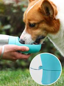 1pc Pet Outdoor Water Cup, Multifunctional Pet Water Feeder, Portable Pet Drinking Water Bottle