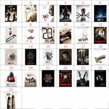 1 pièce Affiche murale sans cadre, affiche de film classique, Chainsaw Horror, impression sur canevas de qualité supérieure de 1 à 9, collection de fans, photos décoratives murales, imperméable et décoratif pour la maison Pop Horror