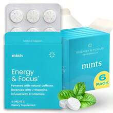 NeuroGum Energy Caffeine Mints - Sugar Freewith L-Theanine, Natural Caffeine, Vitamin B12 &B6-Nootropic Energy & Focus Supplement ForWomen & Men - 3pcs - 查看 1