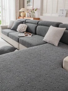 1pc Stretch Jacquard Sofa Cover, Machine Washable, Anti-Cat Scratch, Furniture Protector Sofa Cushion Cover Set With Recliner Slipcover, For Modern Living Room, Bedroom, Office Decor Room Decor Home Decor Living Room Decor Couch Cover Sofa Covers