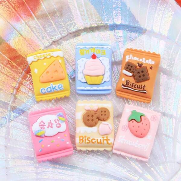 1pc/6pcs/12pcs Candy & Cookie Design Refrigerator Magnets, Personalized Fridge Stickers Suitable For Kitchen, Office, Whiteboard, Dishwasher, Home Decor, Holiday & Party Gifts