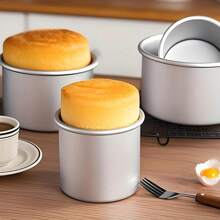 Cake Mold,Chiffon Cake Baking Mold, High Cake Mold, Loose Bottom Cake Mold, Aluminum Alloy Round Cake Mold, Suitable For Family And Party Use