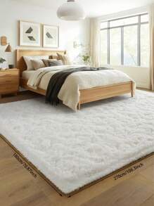 White Carpet Suitable For Living Room, Large Fluffy Bedroom Rug, Large Thick Soft Indoor Baby Carpet, Ivory Carpet For Boys And Girls Rooms, Dorms, Home Decor, Back To School