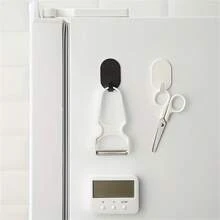 1pc Non Perforated Wall Adhesive Hook, Key Hook, Kitchen Bathroom Hook, Metal Door Rear Hook