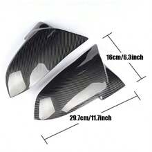 2pcs Set Carbon Fiber Texture Rear View Mirror Shell Cover - Rearview Mirror Protection Case, Fit For BMW 1 2 3 4 X M Series, Auto Exterior Replacement Parts
