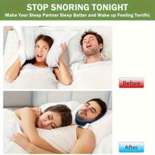 1 Packung Kinnriemen gegen Schnarchen, verstellbare Gesichts- und Nackenunterstützung für ruhige Nächte, Anti-Schnarch-Hilfe bei Schlafapnoe für Männer und Frauen