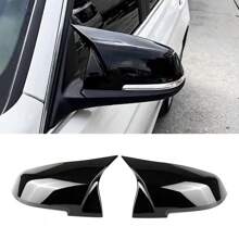 2pcs Set Carbon Fiber Texture Rear View Mirror Shell Cover - Rearview Mirror Protection Case, Fit For BMW 1 2 3 4 X M Series, Auto Exterior Replacement Parts