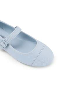 Women Mary Jane Ballet Flats Round Toe With Adjustable Buckle
Versatile Cute Elegant Flat Shoes - 藍色 - 查看 4