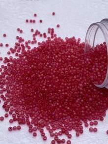 1300 hạt cườm thủy tinh cầu vồng mờ 2mm, thích hợp để làm đồ trang sức thủ công DIY như vòng tay, vòng cổ, hoa tai, nhẫn, thêm các yếu tố sang trọng cho nhiều phong cách trang phục khác nhau - Màu mờ 2mm - Xem 10