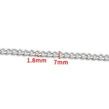 1 Meter 304 Stainless Steel NK Rice Chain Cuban Chain Decoration Chain DIY Necklace Bracelet Jewelry Accessories