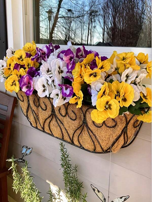 12pcs Wild Pansy Artificial Flowers Vibrant Realistic Floral Decor For Home, Wedding Holiday Arrangements Simulated Pansy Flowers For Mother's Day Valentine's Day Easter Thanksgiving Spring Festival