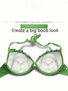 1 Pair Silicone Bra Inserts Clear Enhancers Invisible Push-Up Breast Pads, Waterproof Intimates Accessories