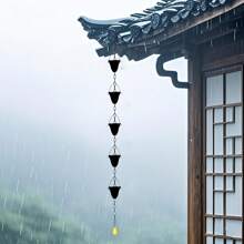 Anti-Rust Thickened Gutter Downspout, Replaceable Lotus Flower Design Gutter Downspout Cups, Water Diverter