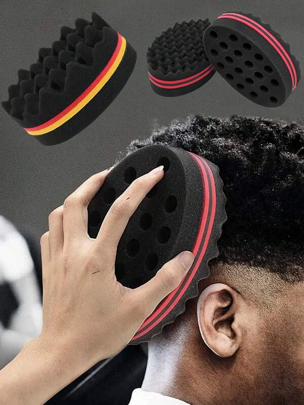 1pc African Curly Hair Care Tool Curly Sponge, Fashionable Sponge Brush, Suitable For Black People To Perm Curly Hair, African Perm Sponge Afro Styling Sponge, Curly Hair Sponge Filter Memory Sponge, Magic Haircut Rotating Hair Sponge African Braid Style Dreadlocks Curly Wave Hair Curly Sponge Brush, Back To School, Slick Back Brush, Hair Dryer, Hair, Barber,Hair,Travel,Hair Products,Hair Tools,Hair Stuff,Barber,Barber Accessories,Barbershop,Hairdressing Equipment