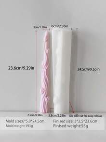 1pc Daisy Candle Mold, Silicone | European Stripe Long Handle Design | Easy Release Multi-Material Compatible | DIY Scented Candle & Home Decor Essential | Romantic Handmade Gift For Valentine's Day Or Mother's Day - White - View 12