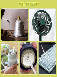 10pcs Reusable Straw Cleaning Brush Set, With A Maximum Extension Of 20cm For Long Straw Cleaning Brushes, Suitable For Drinking Straw Cleaning Brushes