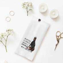 1pc  Kitchen Room Decor Doberman Dog Kitchen Towels - Doberman Gifts For Doberman Lovers, Doberman Dog Hand Towels Dish Towels, Doberman Stuff,Doberman Decor No Kitchen Is Complete Without A Doberman, 16x24 Inch Mother Day Gift