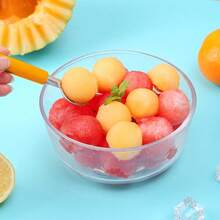 1 件套瓜勺套装不锈钢双头切肉刀西瓜哈密瓜勺用于切割和挖取水果瓜 - 彩色 - 查看 4