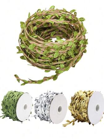 شريط من الصفصاف المقلد بالأوراق الخضراء لتغليف الهدايا، اكسسوارات ديكور الأكاليل، نباتات خضراء مقلدة خامات DIY الأكاليل ديكور الحفلات وأعياد الميلاد والحدائق، ديكور الخريف والشتاء, ديكور المنزل وإكسسوارات المصابيح، تزيينات لإهداء الهدايا