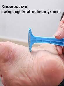 Set da 25 pezzi di strumenti per la cura e il massaggio dei piedi in plastica antiallergica, per creare piedi lisci, rimuovitore professionale di calli e raschietto per pelle morta, raschietto per scrub ai piedi, inclusi accessori per le mani, durevole e resistente all'usura, strumento ausiliario perfetto per eliminare la pelle morta e il cheratine, adatto per il viaggio e l'uso domestico, per saloni di bellezza, negozi di massaggio ai piedi, per uomini e donne - rosa, blu, all'ingrosso cross-border