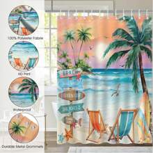 1 Stück Duschvorhang nach Maß, wasserdichter Badvorhang mit 3D-Druck, personalisierter Foto-Polyester-Badezimmerdekoration mit Haken für Dropshipping, Badezimmerdekoration, Herbstdekoration, Badezimmerzubehör, Rückkehr zur Schule