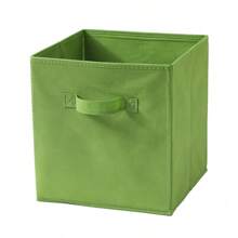 1 pièce Boîte de rangement carrée en tissu non tissé coloré, organisateur pliable sans couvercle pour vêtements/articles, bac de stockage multifonctionnel