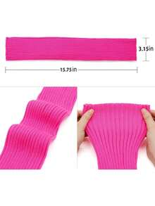 Leg Warmers For Women - Leg Warmers 80s Ribbed Knitted Long Socks For Party Sports, Fall / Winter - Multicolor - View 5