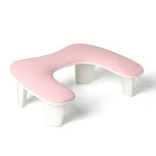 Novos Lançamentos Descanso Confortável de Braço para Manicure Macio Inclinável Profissional em Formato de U de Couro PU Almofada para Mão para Uso em Salões de Manicure
