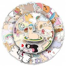 50pcs Alpaca Graffiti Stickers, Cartoon Animal Cute Pet Stickers For Skateboard, Water Bottle, Luggage Room Decor Wall Decor Wall Sticker Personalised Stickers
