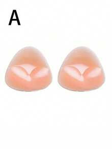 1 Pair Silicone Bra Inserts Clear Enhancers Invisible Push-Up Breast Pads, Waterproof Intimates Accessories - Multicolor - View 11