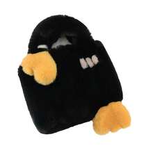 Cute Plush Bag Storage Bag Japanese Cute Handheld Fur Small Satchel Hand Carry - Black - View 6