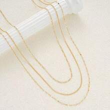 1pc Women's Multi-Layer Waist Chain 3-In-1 Set, Sexy Chain Suitable For Any Occasion - Gold - View 4
