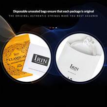 IRIN C311 Full 6 Strings Set Classical Guitar Strings Clear Nylon And Silvery Plated Copper With Antirust Coat Hard Tension