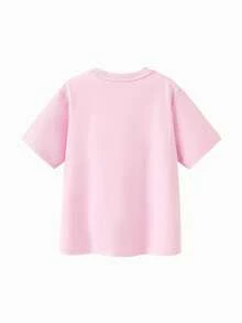 mini bala 男童女童T恤夏季防汗宝宝清凉抗菌短袖T恤 - 粉紅 - 查看 5