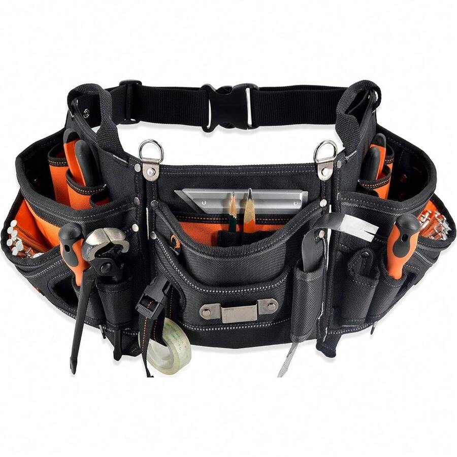 18-Pockets Carpenter Tool Belt, Carpenter's Tool Belts, Construction Tool Pouch, HVAC Tool Belt, Tool Belts, Tool Belt Pouch, Small Tool Pouch, Tool Pouches, Tool Belts For Men Carpenter - Default - View 1