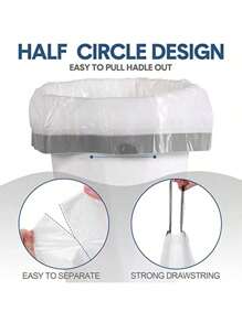 75 sacchetti della spazzatura in plastica monouso, ultra spessi, antiolore, con maniglia blu, facili da trasportare, pieghevoli, adatti per pattumiere da 4 galloni in cucina, bagno, casa, ufficio e bagni, convenienti e salva spazio (disponibile anche il set di prova da 15 pezzi / 1 rotolo), adatti per i sacchi della spazzatura della pattumiera, fornitore per la casa