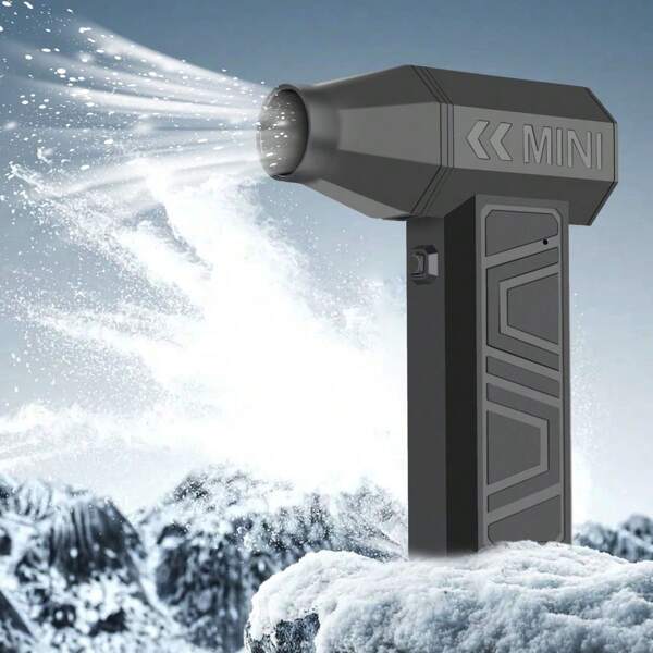 Pocket Air Blower 130000RPM For Pet Dog Hair Shower Cleaning Turbo Jet Fan Strong Blowing Air Duster Forest Camping Tool 4000mAh Summer Cooling,Beach,Travel