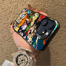 Funda de silicona suave con diseño creativo y de moda para teléfonos modelo 16 Promax/16plus/16pro/16, 15/14/13/12/11 que protege contra golpes y caídas, orificio preciso para la cámara y de un solo bloque de material de silicona.