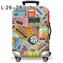 Luggage Cover Travel Case Cover For 18 To 32 Inch Luggage Protector Cases For Outdoor Travel Business Fashion Graphic Pattern For Men Women Travel Accessories Polyester Suitcase Elastic Dust Covers Student Back To School Stuff, Ideal For Outdoor And Holiday Travel, Luggage Protection|Vibrant Design|Elastic Fit, Luggage Travel Accessories