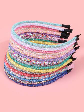 8 piezas Diademas con lentejuelas coloridas y brillantes estilo Y2K Dopamina para mujeres, de moda, dulces, lindas, versátiles, accesorios personalizados para el cabello para uso diario, fiestas, regalos, diademas, aros para el cabello