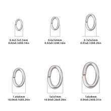 200pcs Oval Stainless Steel Rings, Suitable For DIY Jewelry Making, Necklaces, Bracelets, Keychains - Type - View 2