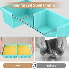 Silicone Freezer Tray For Soup Ice Cubes: 2-Cup Freezing Tray With Lid For Meal Prep - 2Pack Silicon Soup Portion Freeze Tray Make Stock Souped Ice Cube