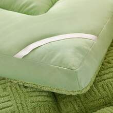 Deluxe Portable Japanese Floor Mattress, Foldable Mattress - Soft, Comfortable, Breathable, 100% Hypoallergenic, Foldable & Rollable Thick Tatami Mattress For Travel, Camping, Beds & Guest Rooms - Full Size, Perfect For Year-Round Use! Great For Daily Use, Christmas & Holiday Gifts - Waffle Green - View 7