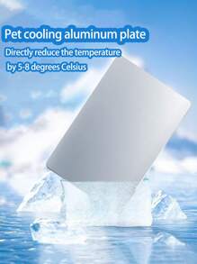 Placa de enfriamiento de aluminio para mascotas de verano,Alfombrilla de enfriamiento para aliviar el calor de pequeños hámsters, Elaborada con material de aluminio para un enfriamiento eficaz, Estera de descanso de verano para conejos, Productos de enfriamiento para perros