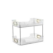 NetHong Storage Makeup Cosmetic Perfume Rotating Organiser Stand Tier Shelf UK - 2 Tier Transparent Cosmetic Makeup Holder Storage - View 6