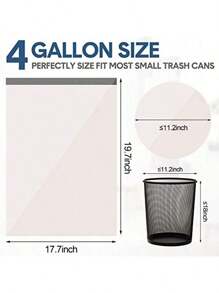 75 sacchetti della spazzatura in plastica monouso, ultra spessi, antiolore, con maniglia blu, facili da trasportare, pieghevoli, adatti per pattumiere da 4 galloni in cucina, bagno, casa, ufficio e bagni, convenienti e salva spazio (disponibile anche il set di prova da 15 pezzi / 1 rotolo), adatti per i sacchi della spazzatura della pattumiera, fornitore per la casa