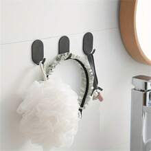 1pc Non Perforated Wall Adhesive Hook, Key Hook, Kitchen Bathroom Hook, Metal Door Rear Hook
