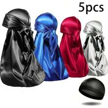 Men's Solid Color Velvet Durag With Thermal Lined - Adjustable Elastic Band For Secure Fit, Soft Breathable Winter Headwear, Pirate-Style Design Suitable For Sports, Outdoor Activities & Casual Wea Pirate Hat Pirate Costume